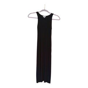 Splendid Knee Length Dress Womens S Black Sleeveless Tank Style Casual Racerback
